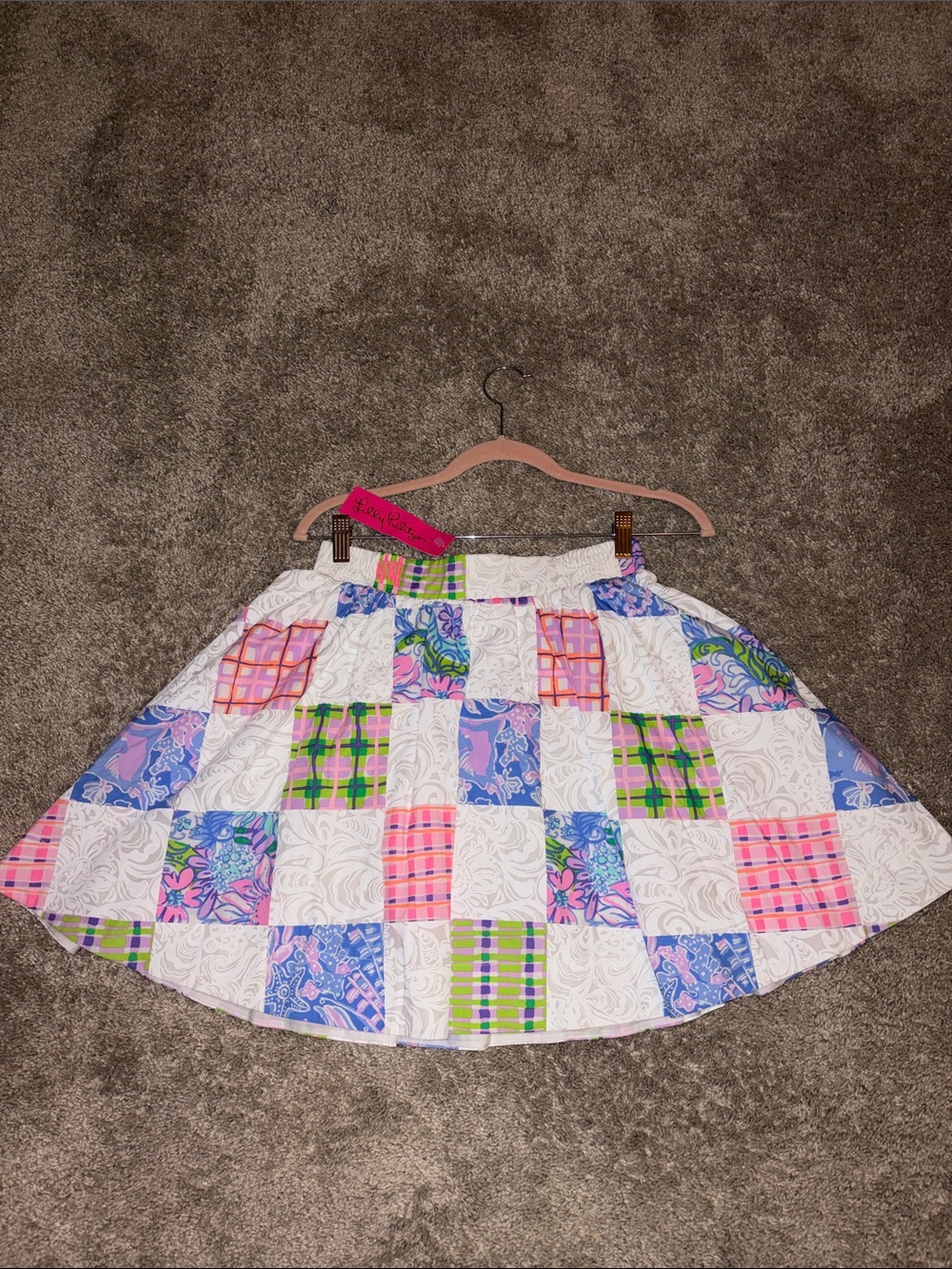 NWT Lilly Pulitzer Dani “Patch Me if You Can” Skirt Size S